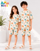 تیشرت و شلوارک اسپرت پنبه یکرو ریلی طرح جانگل 🦒🐘