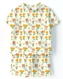 تیشرت و شلوارک دخترانه پنبه یکرو ریلی طرح تدی و گل 🧸🌻
