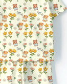 تیشرت و شلوارک دخترانه پنبه یکرو ریلی طرح تدی و گل 🧸🌻