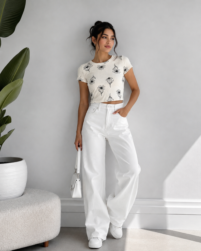 تیشرت کراپ کبریتی زنانه وارداتی از برند محبوب ZARA ( سایز ۲۸ ـ Medium )