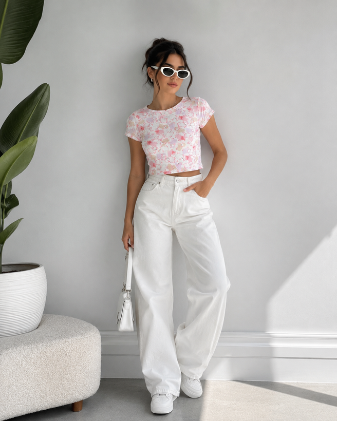 تیشرت کراپ کبریتی زنانه وارداتی از برند محبوب ZARA ( سایز ۲۸ ـ Medium )