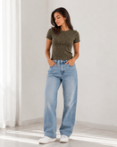 تیشرت کراپ کبریتی زنانه وارداتی از برند محبوب ZARA ( سایز ۲۸ ـ Medium )