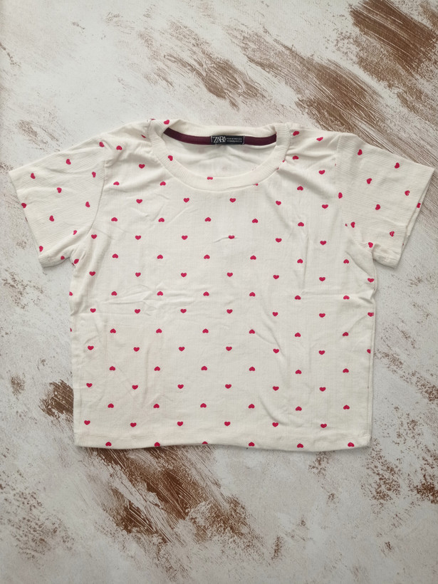 تیشرت کراپ کبریتی زنانه وارداتی از برند محبوب ZARA ( سایز ۲۸ ـ Medium )