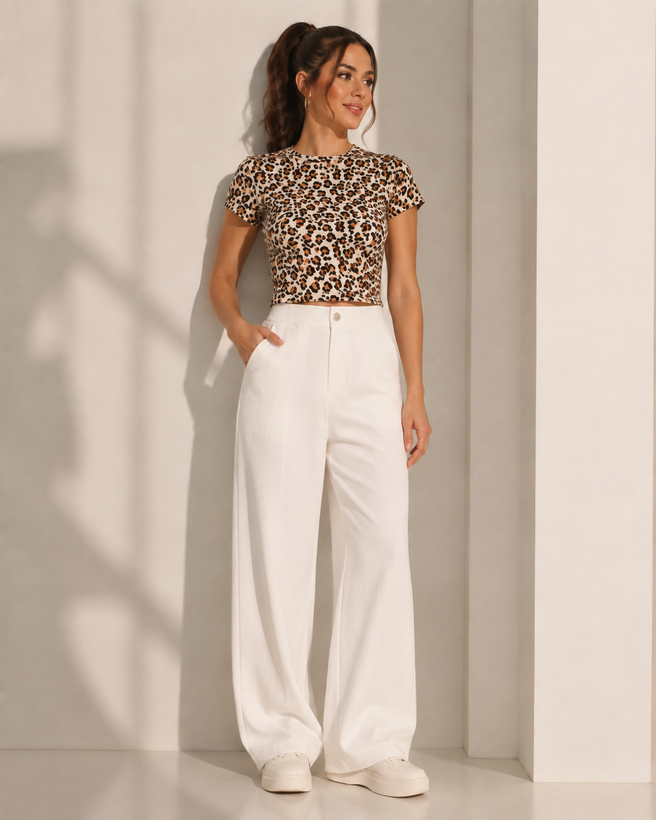 تیشرت کراپ کبریتی زنانه وارداتی از برند محبوب ZARA ( سایز ۳۰ ـ Large )