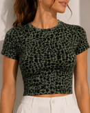 تیشرت کراپ کبریتی زنانه وارداتی از برند محبوب ZARA ( سایز ۳۰ ـ Large )