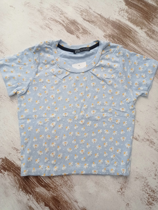تیشرت کراپ کبریتی زنانه وارداتی از برند محبوب ZARA ( سایز ۳۰ ـ Large )