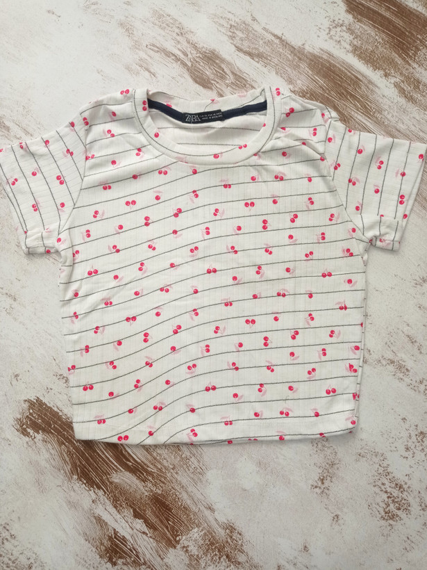 تیشرت کراپ کبریتی زنانه وارداتی از برند محبوب ZARA ( سایز ۳۲ ـ XLarge )