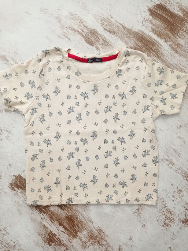 تیشرت کراپ کبریتی زنانه وارداتی از برند محبوب ZARA ( سایز ۳۲ ـ XLarge )