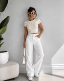 تیشرت کراپ کبریتی زنانه وارداتی از برند محبوب ZARA ( سایز ۳۴ ـ XXLarge )